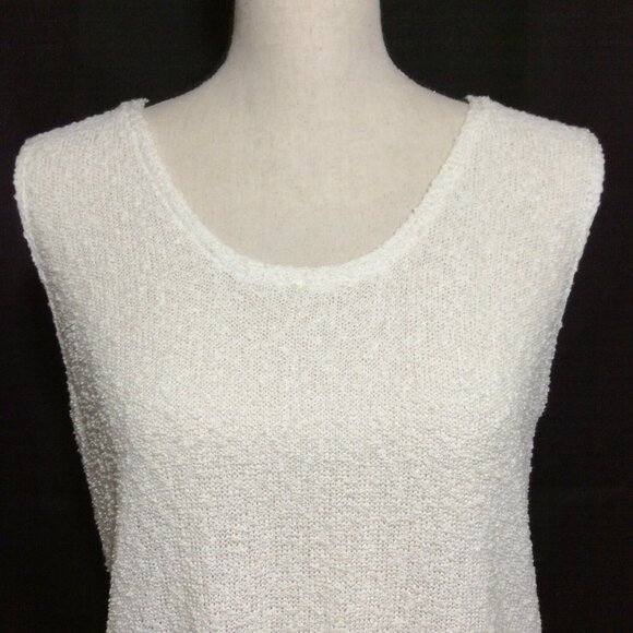 WINDIRIVER Womens Knit Tank Top Size Large Ivory - Picture 6 of 11